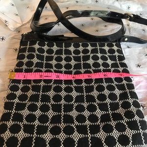 kate spade Black and White Patterned Shoulder Bag